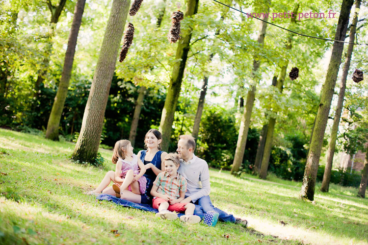 parc floral séance photo enfant