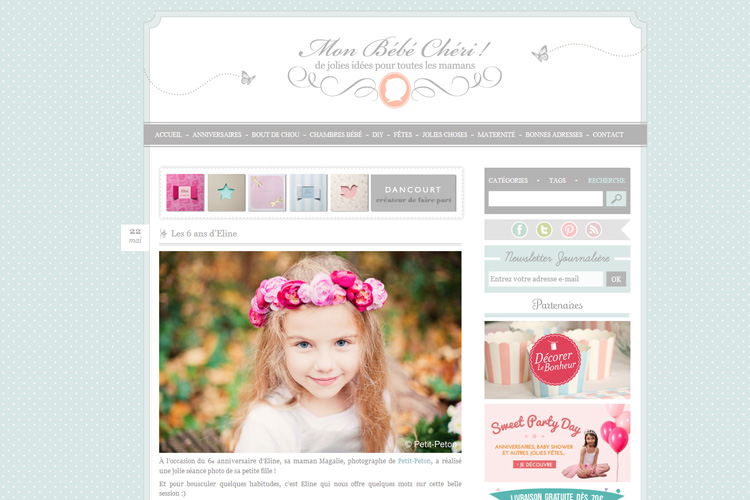Publication Sur Mon Bebe Cheri Seance Photo Pour L Anniversaire D Eline