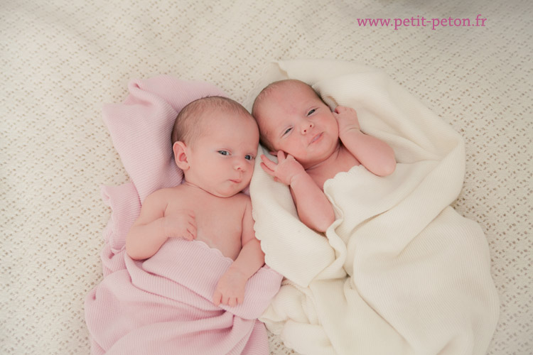 Photographe bébé jumeaux