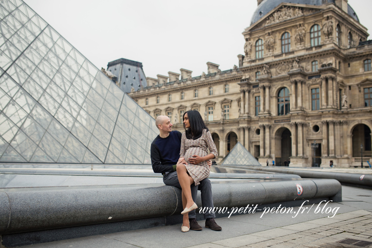 Photos grossesse Paris louvre