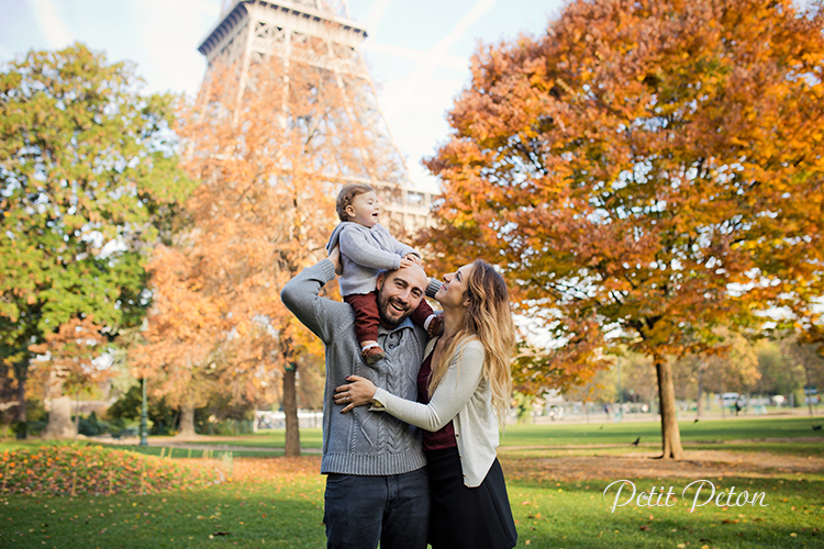 Séance photo automnale famille Paris