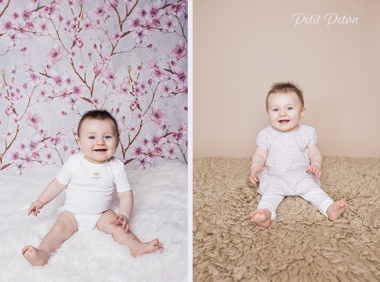 Photographe bébé val de marne avec un bébé de 8 mois