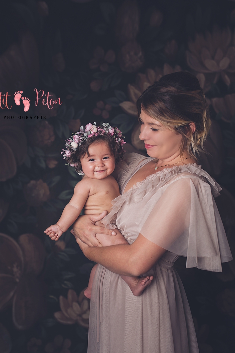 maman et bébé studio photo